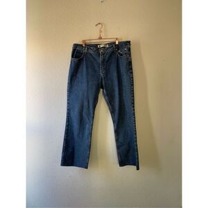 Harley Davidson womens jeans bootcut raw hem size‎ 18